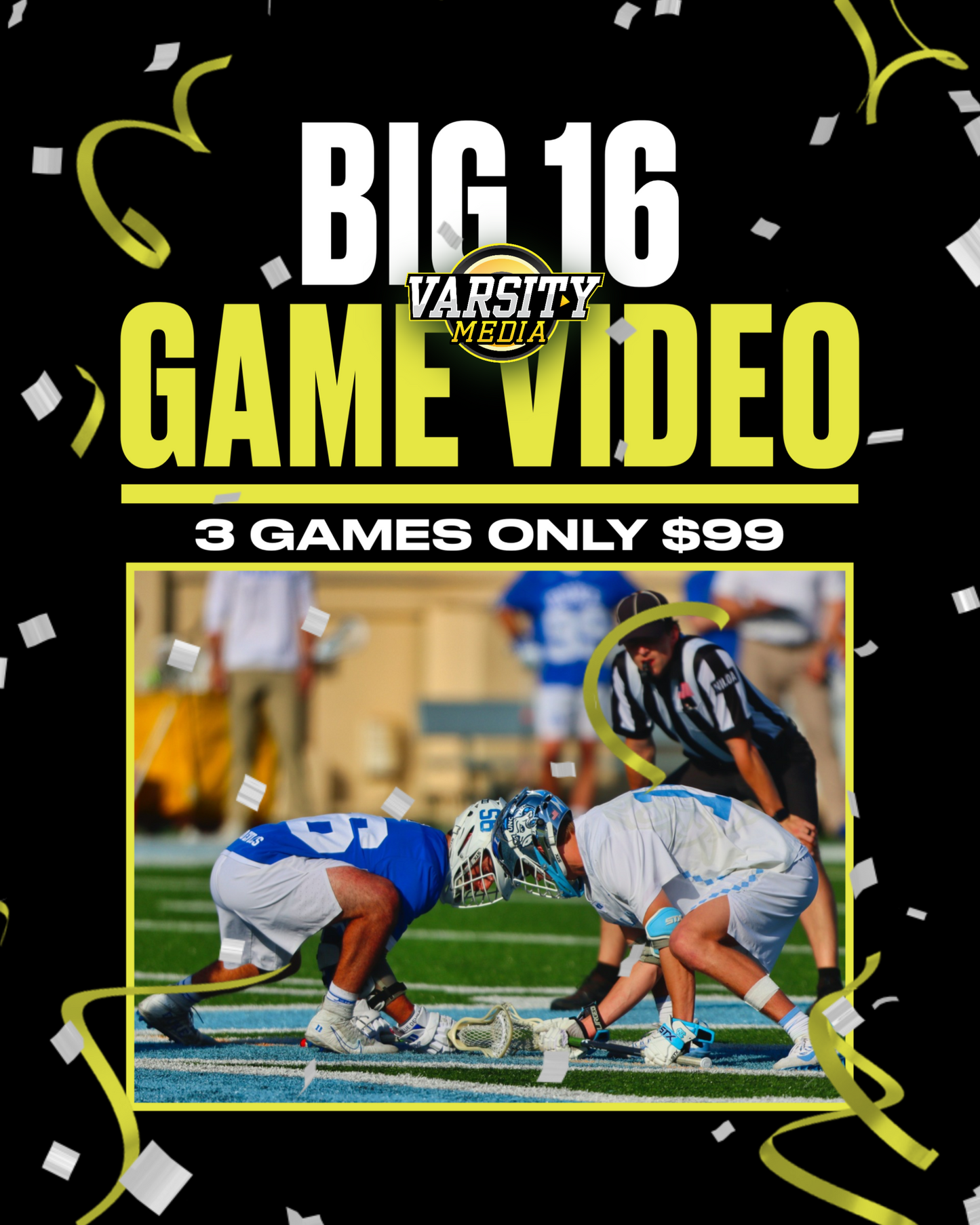 BIG 16 3 GAME VIDEO PACKAGE. ONLY $99. MUST ORDER ALL 3 GAMES.