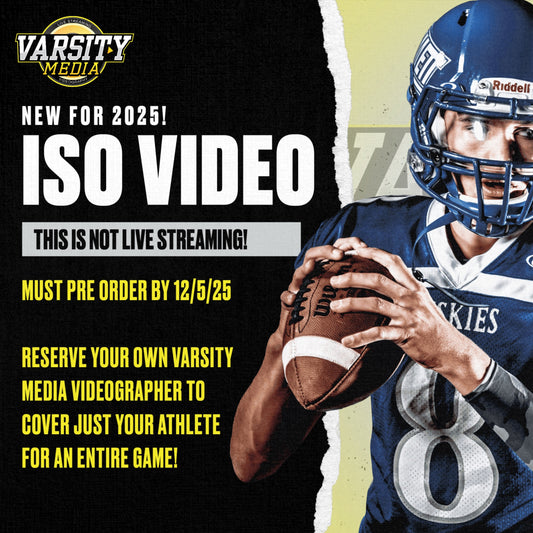 AYF ISO VIDEO - INDIVIDUAL VIDEO OF YOUR ATHLETE ONLY - MUST ORDER BY 12/5