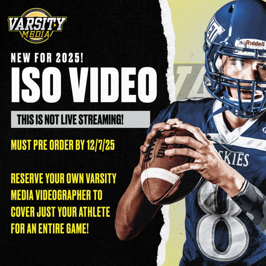 AYF ISO VIDEO - INDIVIDUAL VIDEO OF YOUR ATHLETE ONLY - MUST ORDER BY 12/7